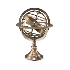 Latón náutico Armillary personalizado Venta caliente globo del mundo para la decoración del hogar y la Oficina astrolabio náutico - Product Image 1