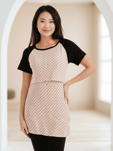 บีมาม่าเสื้อให้นมบุตร เสื้อคลุมให้นมบุตรระบายอากาศได้ดี แขนสั้น สำหรับคนท้อง ขายส่ง - Product Image 1