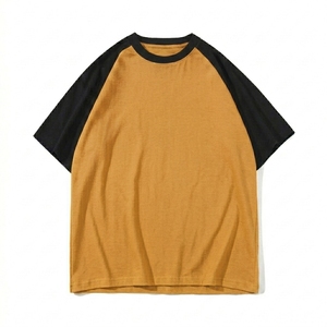 Raglan Sleeve <b>Patchwork</b> Oversized T-<b>Shirt</b> Breathable Loose Fit Color Block Custom Logo OEM ODM Manufacturer T-<b>Shirt</b> - Product Image 1