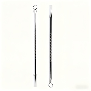 Stainless Steel Pimple <b>Extractor</b> Needle <b>Blackhead</b> Remover Needle Facial Acne <b>Extractor</b> Tool Set 4pcs Face Use - Product Image 6
