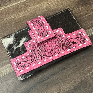 Nouveau porte-carte de luxe à la mode pour femmes portefeuilles à deux volets concepteur longue main usiné en cuir de vachette pochette multifonctionnelle - Product Image 4
