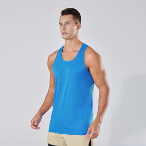 Camiseta Deportiva para Hombre, Estilo Stringer, para Gimnasio, Elástica, Transpirable y de Secado Rápido, 100% Algodón, Sin Mangas - Product Image 5