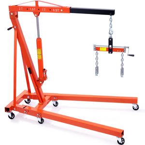 Sollevatore Idraulico per Motori da 2 Tonnellate/4400 LBS, Pieghevole, Gru da Officina, Attrezzo per Riparazione Auto - Product Image 1
