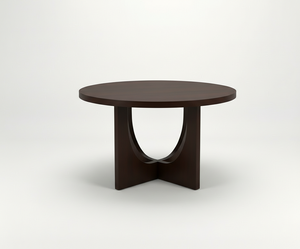 Table basse moderne avec 4 chaises en bois de caoutchouc et chêne, design durable et léger, garantie 1 an, ensemble compact pour salon - Product Image 6