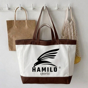 Sac fourre-tout en toile personnalisé le plus vendu – Logo numérique/soie/thermocollant/broderie – Cadeau d'entreprise promotionnel – Sac fourre-tout de taille personnalisable - Product Image 1