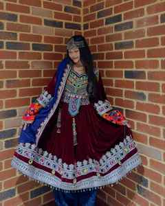 Vestidos de Mujer Estilo Afgano, Novedades 2026, Bordados a Mano con Borlas, Tallas Personalizadas, Vestido Afgano para Mujeres Adultas - Product Image 2