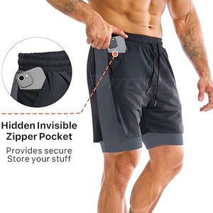 Pantalones Cortos Deportivos para Hombre de Alta Calidad, Secado Rápido, Tela Elástica, para Gimnasio y Ropa Deportiva - Product Image 5