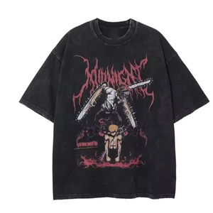 2026 Acid T Shirt <b>100</b>_ Cotton Sublimation Blanks Acid Wash T-shirt for Men With Custom Printed shirt - Product Image 1
