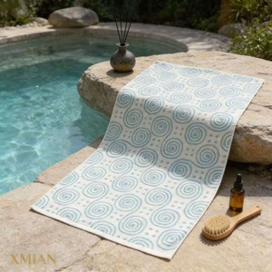 Custom Modern 100% Cotton Jacquard Towel, Hypoallergenic Breathable All Season for Home Use - Product Image 6