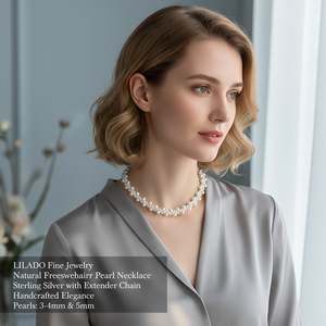 สร้อยคอไข่มุกแบบถัก - Product Image 4