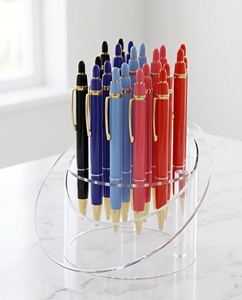 Stylish Modern Acrylic Pen Display <b>Stand</b> Eco-Friendly for Freestanding Customizable Easy Assembly Showpiece Displays - Product Image 1