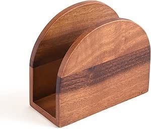 Durable Wooden <b>Tissue</b> <b>Holder</b> Strong Build Napkin Storage Box For Home Office <b>Kitchen</b> Bathroom Tabletop Organizer - Product Image 2