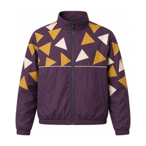 Best Selling Two Tone Hooded Ripstop Windbreaker Jacket <b>Water</b> Resistant Front <b>Pouch</b> Anorak Hiking Travel Sport Anoraks - Product Image 5
