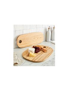 Planche à découper de luxe en teck massif, grande planche de boucher pour la découpe de viande et la préparation des légumes - Product Image 2