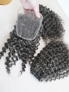 VCHAIRVIETNAM Cabello gris natural para mujeres mayores Precio al por mayor Extensiones de cabello humano Super Double Drawn - Product Image 6
