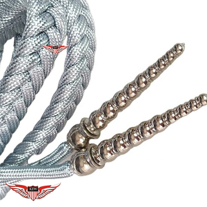 Cordons de sifflet argentés pour accessoires d'uniforme et de vêtement - Product Image 2