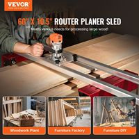 Gabarit de planification portable et réglable de 60 pouces pour défonceuse, idéal pour le travail du bois et le montage de panneaux