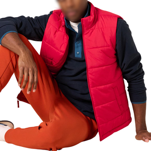 Men Sleeveless Puffer Vest Winter Warm Quilted Jacket Lightweight Body <b>Warmer</b> Outdoor Casual Wear OEM Custom Logo - Product Image 5