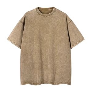 T-shirt en coton uni à manches courtes et col rond pour femme, coupe ample, style jersey tricoté, décontracté, toutes saisons, longueur normale - Product Image 5