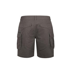 Pantalones cortos de ajuste cómodo para hombre, tela de mezcla de algodón suave, funcionalidad de bolsillo múltiple para el trabajo - Product Image 2