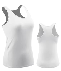 Latest Arrival Women Tank <b>Top</b> Spandex/Cotton Knitted Quick Dry Breathable Fitness Fashion Design Wholesale Price - Product Image 5