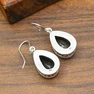 Pendientes de diopsido cromado, plata de ley 925, hechos a mano, joyería natural, regalo de boda para ella - Product Image 6