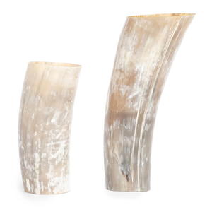 Vase de jardin en corne de vache biologique unique fait à la main Poli en corne de buffle Pots de vase à fleurs pour la décoration intérieure Style animal Accent agréable - Product Image 1