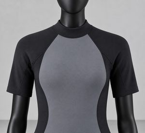 Women's Short Sleeve Neoprene <b>Wetsuit</b> Crew Neck Color Blocked Waterproof All Seasons - Product Image 5