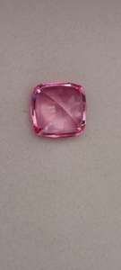 Zafiro rosa de alta calidad cultivado en laboratorio, corte cuadrado, piedra suelta, piedras de calidad premium para la fabricación de joyas. - Product Image 3