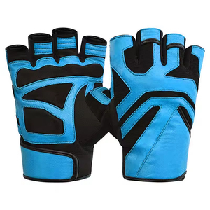 Gants de fitness légers en cuir, demi-doigts, respirants, pour la musculation, l'exercice, la musculation et l'entraînement - Product Image 1
