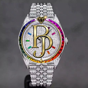 BRIVA JEWELS แฟชั่นหรูหรา 36 มม. นาฬิกาอัตโนมัติแบบทูโทนตัวเรือนสแตนเลสสตีล 20 มม. สายนาฬิกาคริสตัลแซฟไฟร์หน้าปัดอะนาล็อก - Product Image 1