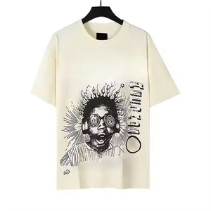 Camiseta Personalizada de Lujo Extra Grande, 100% Algodón, Impresión DTG, Cuello Redondo, Manga Corta, Estilo Hip Hop para Hombre 2026 - Product Image 1