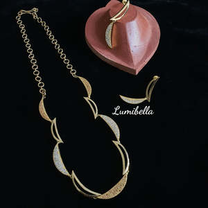 Fashion Jewelry Set 1 Gram Gold <b>Statement</b> <b>Necklace</b> - Product Image 1