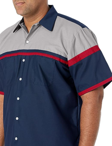 Camisa de Trabajo de Mecánico de Algodón Personalizada |   Uniforme Industrial de Manga Corta para Hombre, Antiencogimiento |   Ropa de Trabajo para Taller de Reparación de Automóviles |   ODM |   Seda - Product Image 3