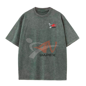 High Quality <b>Men's</b> Acid Wash T-<b>Shirt</b> 100% Cotton Slim Fit Oversized Street Wear Custom Special Vintage Hip Hop Design Wholesale - Product Image 3