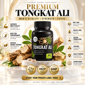 กาแฟขาวผสมตงกัตอาลีและโสมมาเลเซียสำหรับผู้ชาย กลิ่นหอมเข้มข้น กาแฟสำเร็จรูปแบบซอง รับผลิตแบรนด์ส่วนตัว (OEM) ขายส่ง - Product Image 1