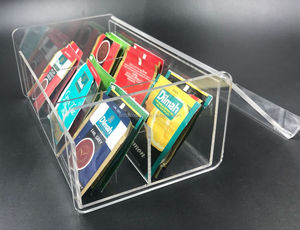 Boîte de rangement polyvalente en acrylique Organisateur ultime Dosettes de café, sachets de thé et essentiels pour le bureau pour garder votre espace soigné et élégant - Product Image 2