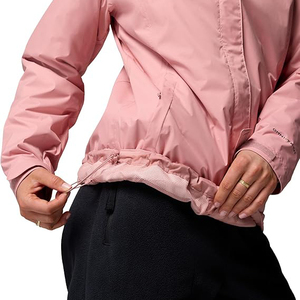 Chaqueta Cortavientos Rosa para Mujer, Impermeable, con Capucha, Ropa Deportiva Ligera para Senderismo, Camping y Viajes - Product Image 6