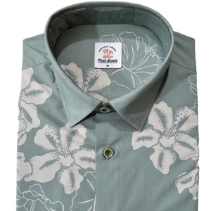 Camisa de manga corta de satén de algodón 100% con estampado AOP para hombre, informal, Formal, patrón sólido, transpirable, sostenible para un aspecto perfecto de verano - Product Image 2