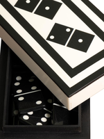 Jeu de dominos double six en résine fait main, écologique et moderne, avec boîte décorative, pour l'éducation, le divertissement et les cadeaux FASHION CRAFT