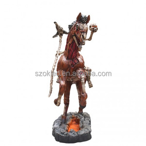 The Dark Rider Egg Bench Easter Bunny Pumpkin Rooster Table Giant <strong>Skeleton</strong> Halloween Archway Candle <strong>Large</strong> Fiberglass <strong>Decoration</strong> - Product Image 1