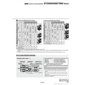 ชิ้นส่วนนิวเมติก SS5Y5-10S6V41-08F-C6นิวเมติก SMC - Product Image 3