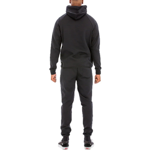 Ensemble de survêtement à capuche pour homme, couleur unie, polyester, tissu molletonné français, vêtements décontractés d'automne, respirant, jogging tricoté - Product Image 3