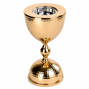 Luxury <b>Silver</b> Metal Incense <b>Burner</b> Modern Geometric Bakhoor Holder Arabic Style Mubkhar Censer for Ramadan Home Decoration - Product Image 5