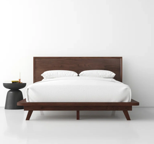 Base de Cama Moderna de Madera de Teca Sólida, Estilo Escandinavo Minimalista, Tamaño King, 3 Años de Garantía - Product Image 2