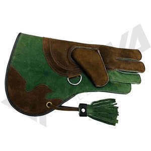 Gants de Falconerie en Cuir Double Couche Écologiques de Haute Qualité avec Logo Personnalisé pour la Sécurité en Plein Air en Hiver - Product Image 4