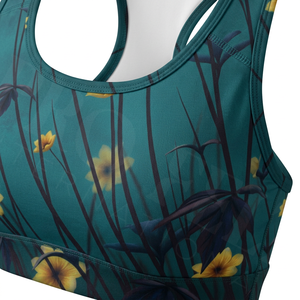 Whole Sale Fitness Apparel Sublimation Polyester Sports <b>Bra</b> Yoga Gym Racerback Workout Crop Top Breathable Activewear Sports <b>Bra</b> - Product Image 4