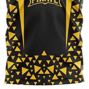 Camiseta sin mangas sublimada con diseño de animales en negro y amarillo, unisex, que absorbe la humedad, para baloncesto de invierno, personalizada, con cuello en V - Product Image 2
