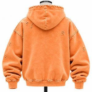 Sudadera con Capucha Extra Grande de Alta Calidad, 100% Algodón, Estilo Vintage Lavado, Unisex, con Bolsillo Canguro - Product Image 3