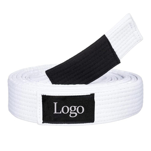 เข็มขัดคาราเต้สีดำและสีขาวสำหรับผู้ใหญ่ ผ้าฝ้าย 100% ทนทาน เหมาะสำหรับศิลปะการต่อสู้ ใช้ได้ทั้งชายและหญิง สีพื้น มีสินค้าพร้อมส่ง - Product Image 5